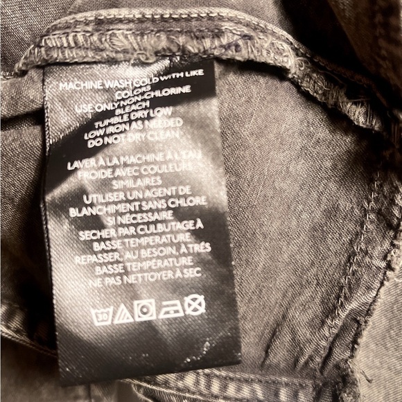 Urban outfitters BDG Davidson cutout button down cropped denim jacket XS - Picture 5 of 6